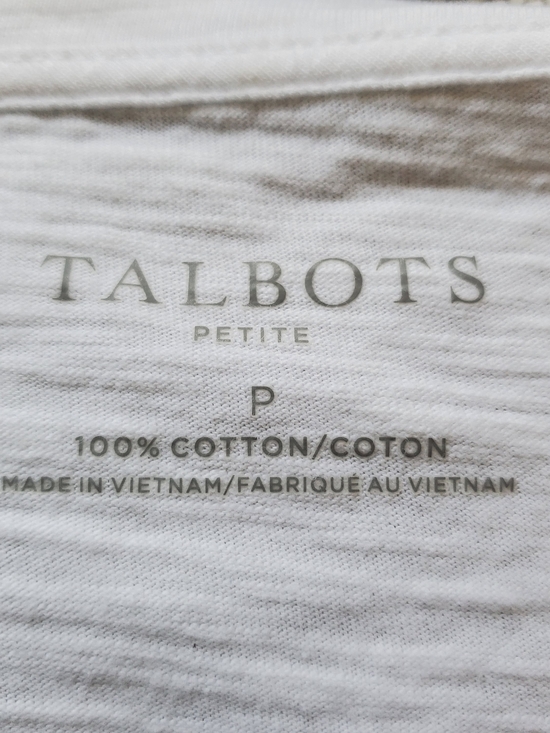 Talbots White Long-Sleeve Tee with Roman Holiday Scooter Graphic - Picture 5 of 5